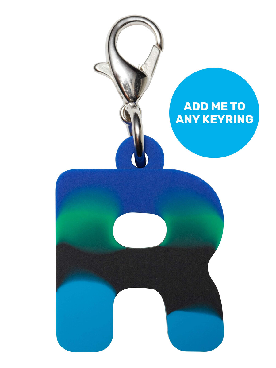 blue add-on mini alpha keyring
