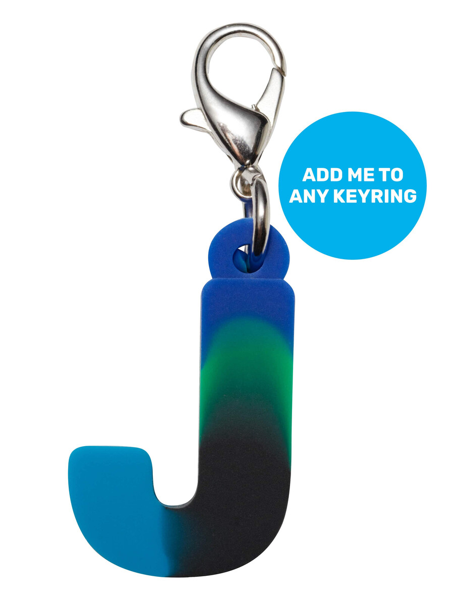 blue add-on mini alpha keyring
