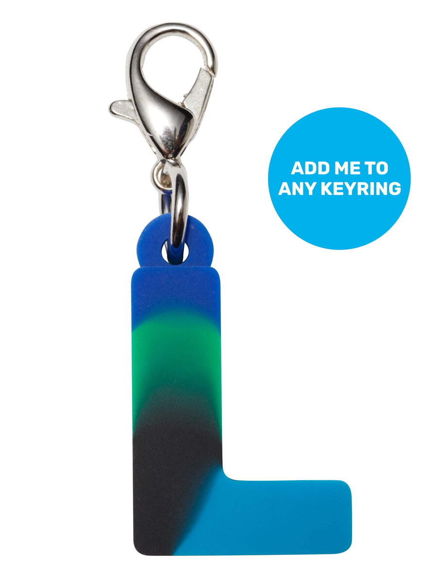 blue add-on mini alpha keyring