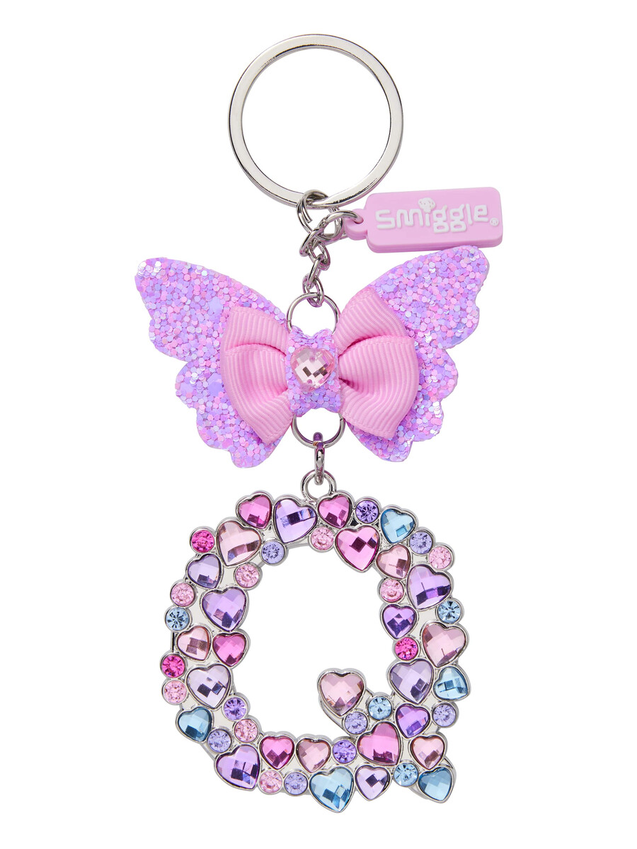 butterfly jewel alphabet keyring