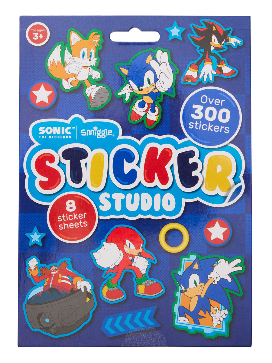 sonic the hedgehog sticker studio book