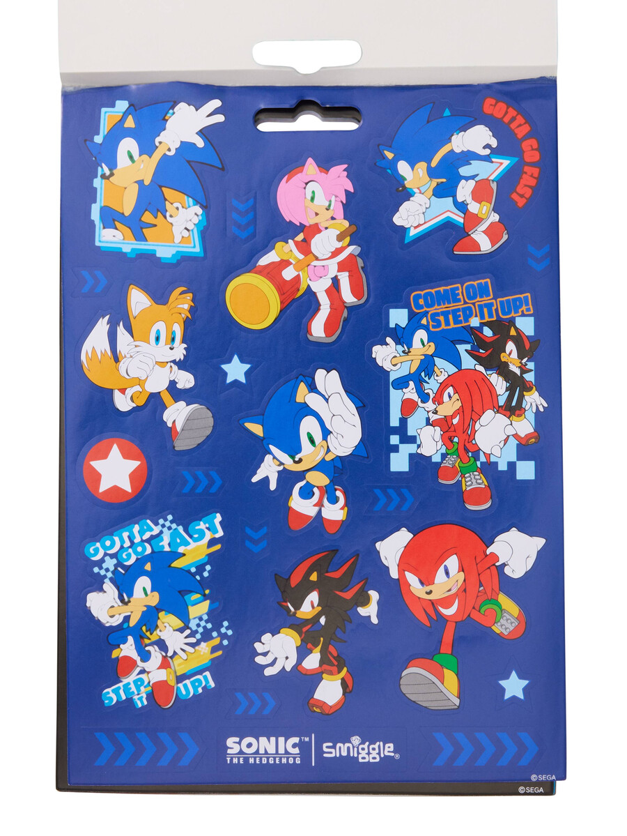 sonic the hedgehog sticker studio book