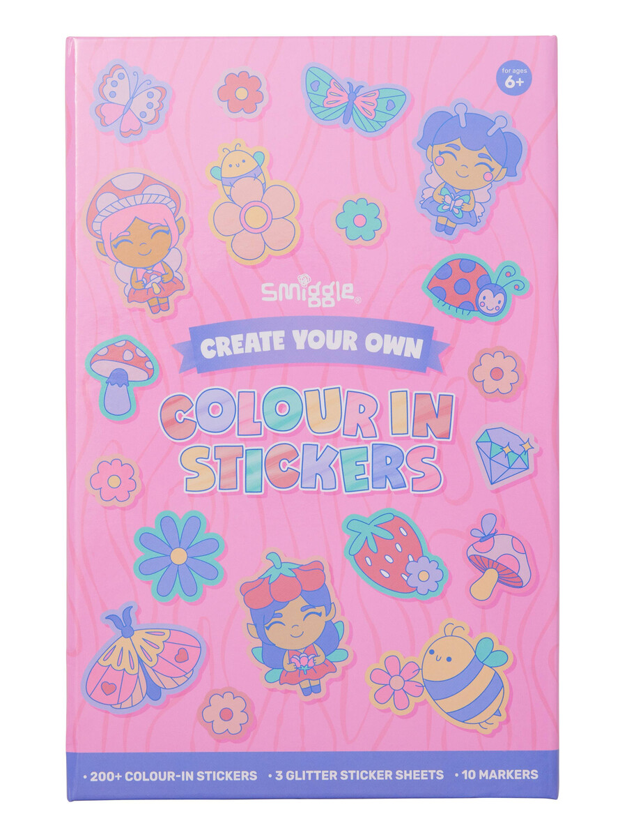 fairy dust colour in stickers book activity