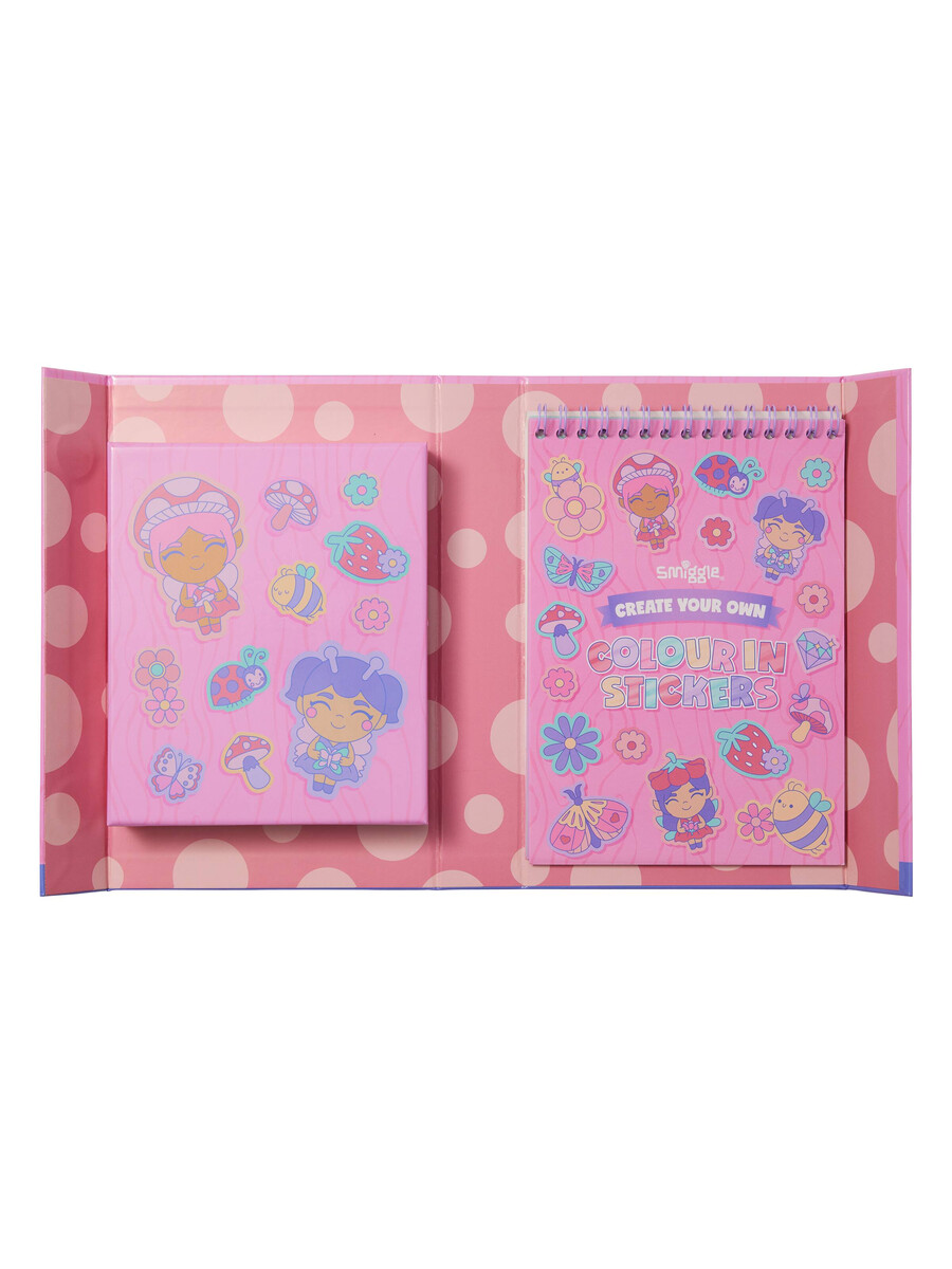 fairy dust colour in stickers book activity