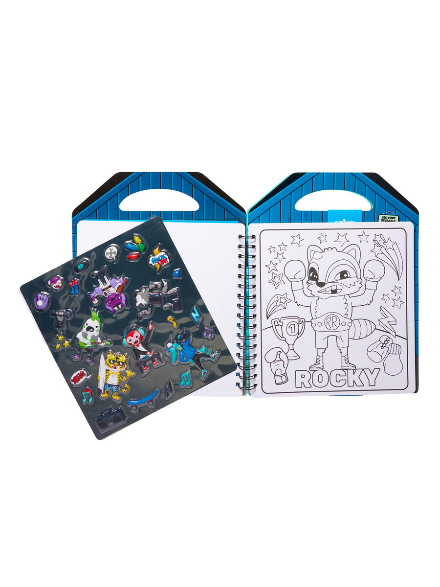 besties colouring book with reusable stickers