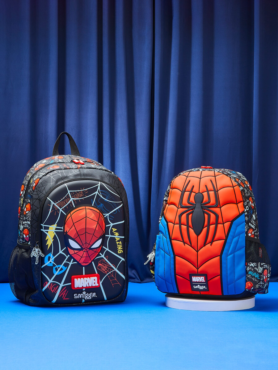 spider-man junior character hoodie backpack