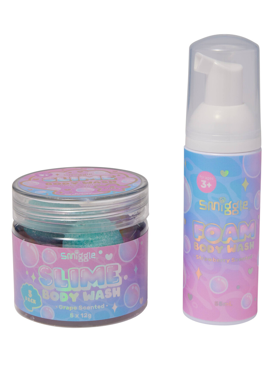 foam n slime body wash gift pack