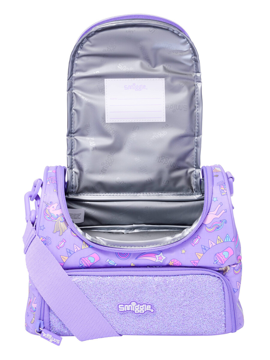 fun fair double compartment lunchbox with strap