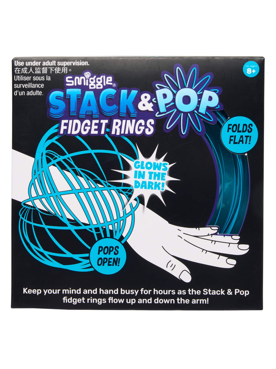 glow in the dark stack pop fidget rings