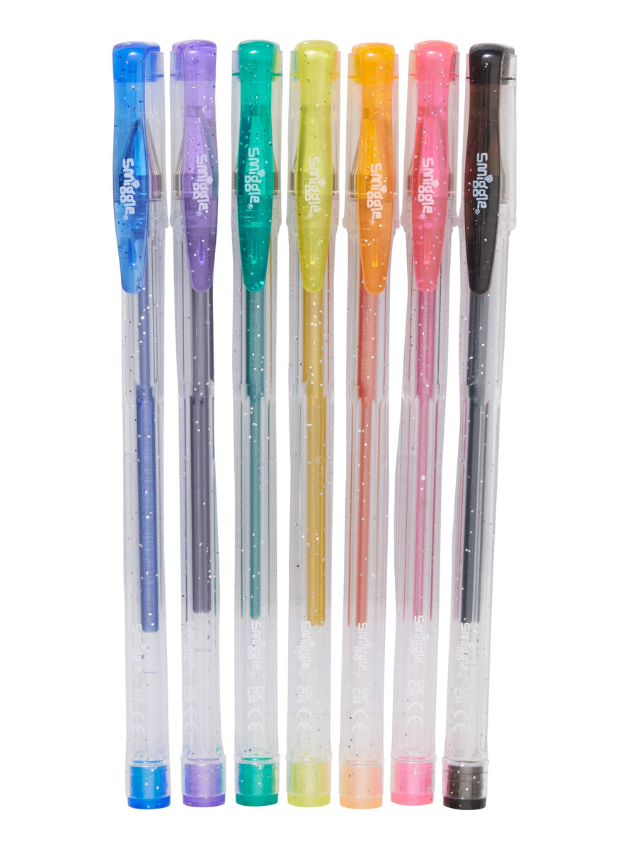 glitter scented gel pens pack x7