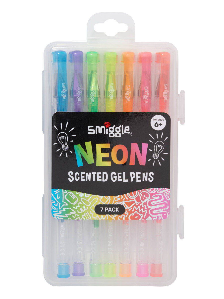 neon scented gel pens pack x7