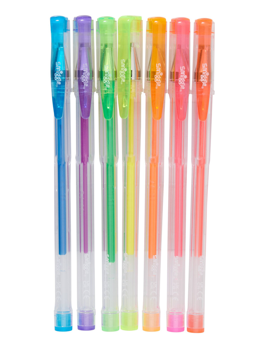 neon scented gel pens pack x7