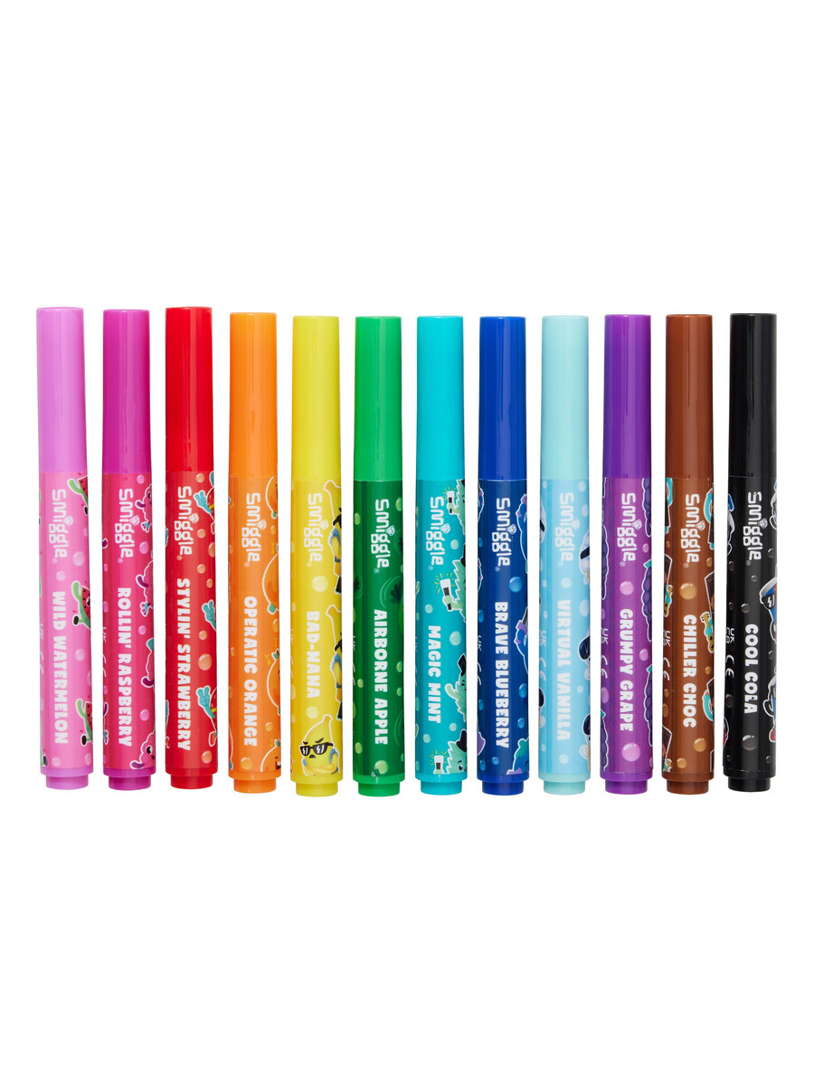 scented colour markers pack x12