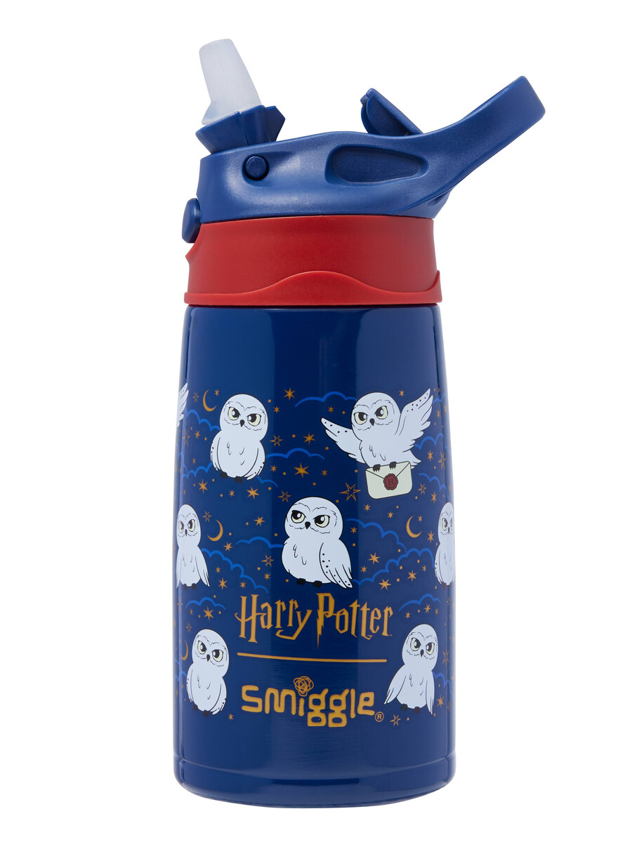 hedwig junior stainless steel flip drink bottle 400ml