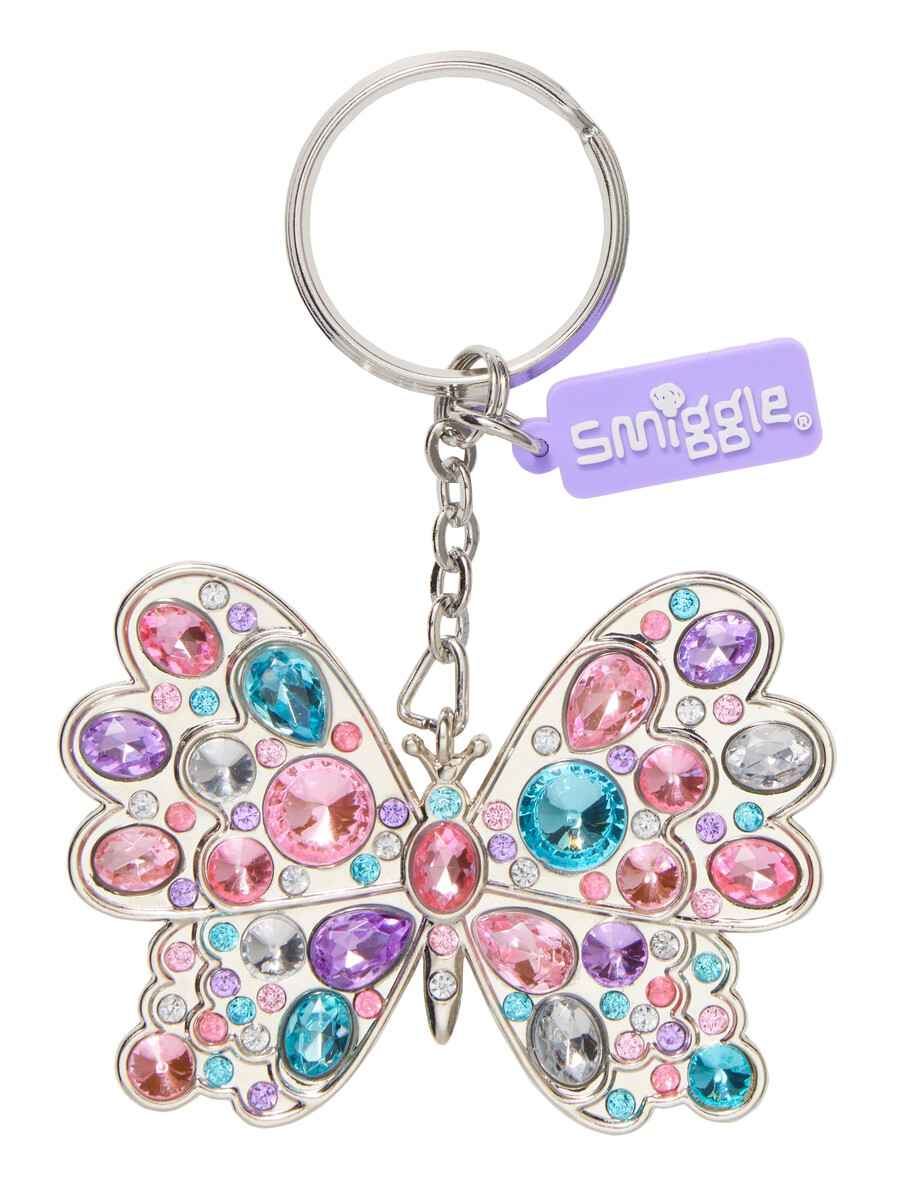 butterfly bling keyring
