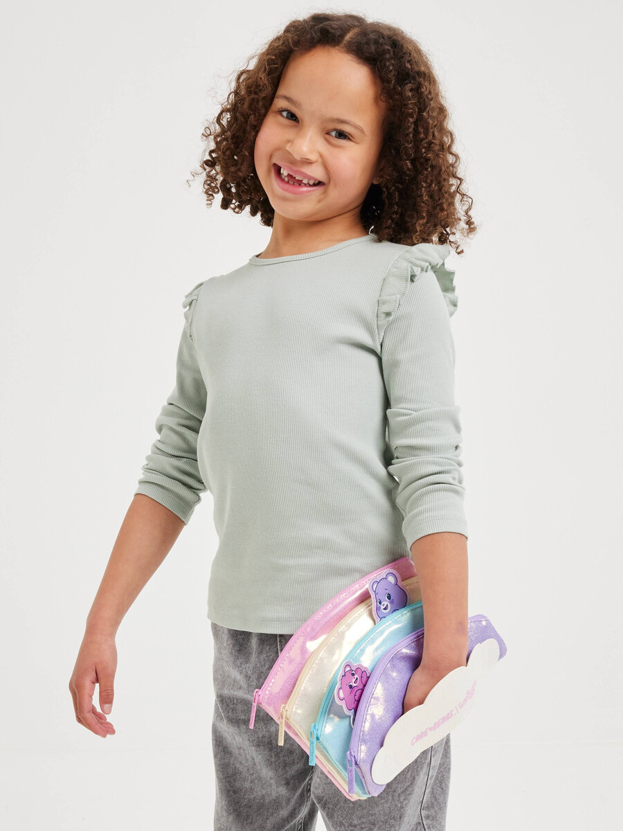 care bears multi-pocket pencil case