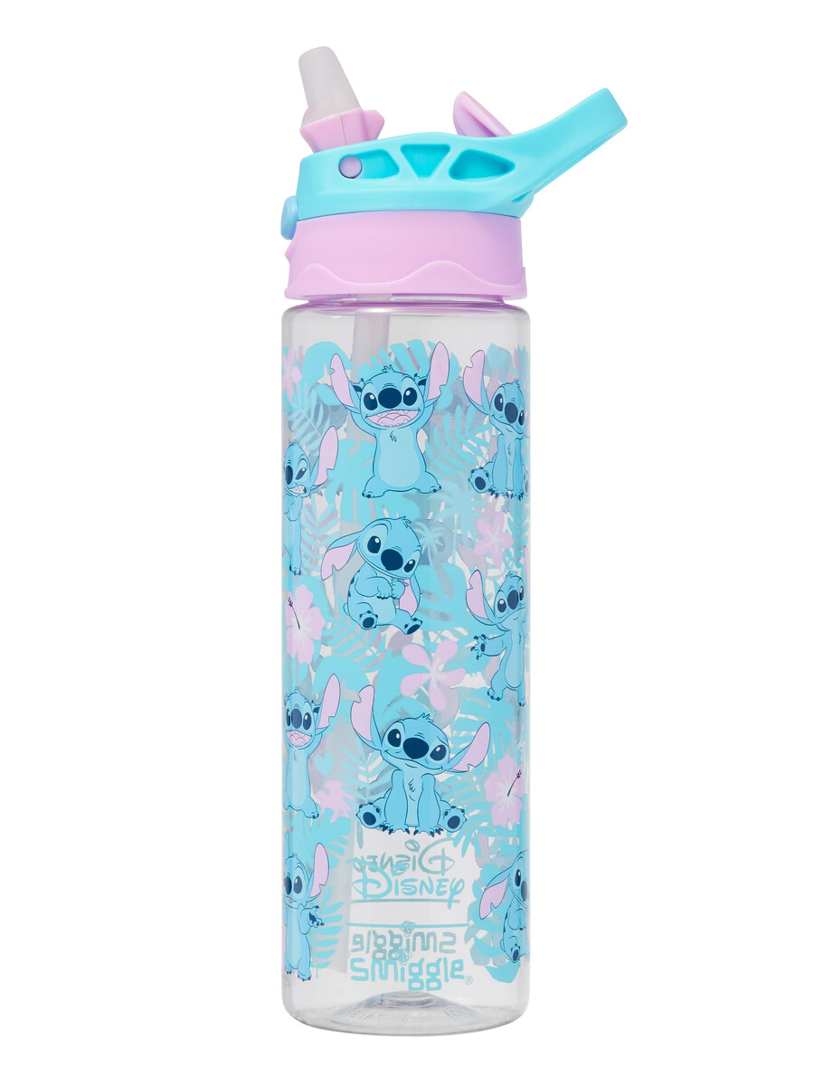 stitch plastic flip drink bottle 650ml