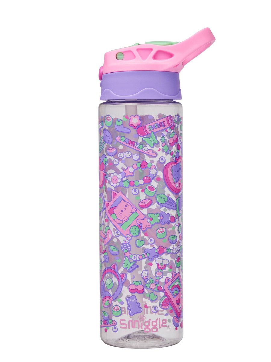 super charge plastic flip drink bottle 650ml