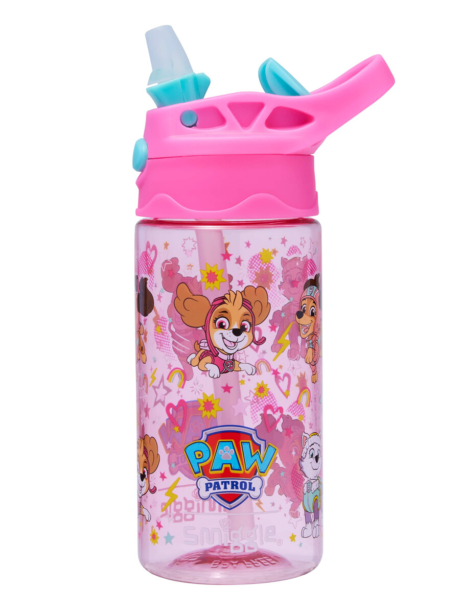paw patrol junior plastic flip drink bottle 430 ml