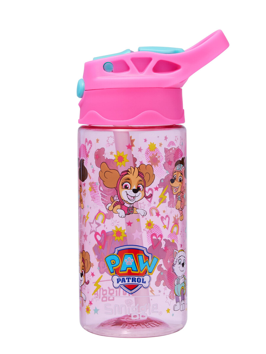 paw patrol junior plastic flip drink bottle 430 ml