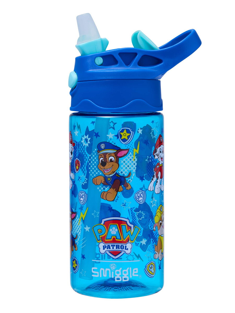 paw patrol junior plastic flip drink bottle 430 ml