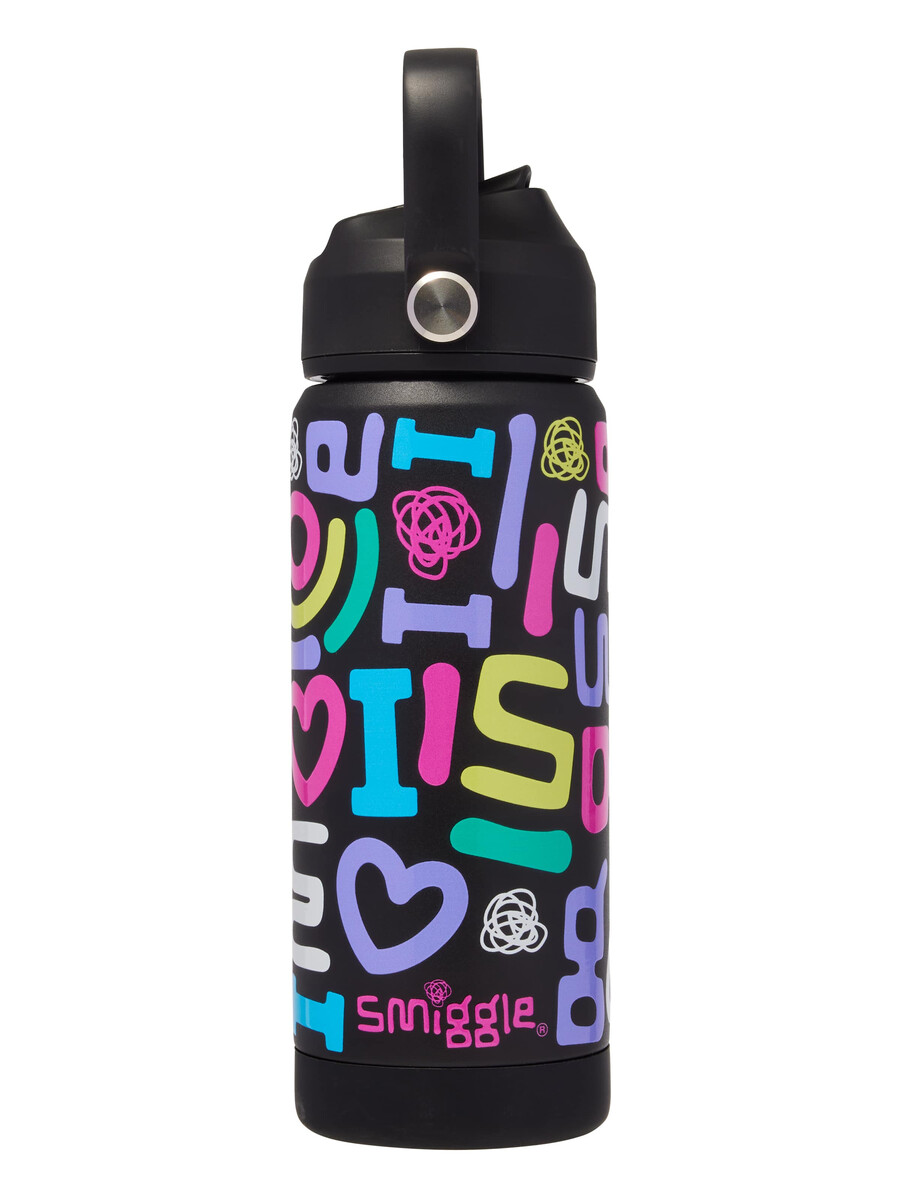 squiggle insulated stainless steel drink bottle 550ml