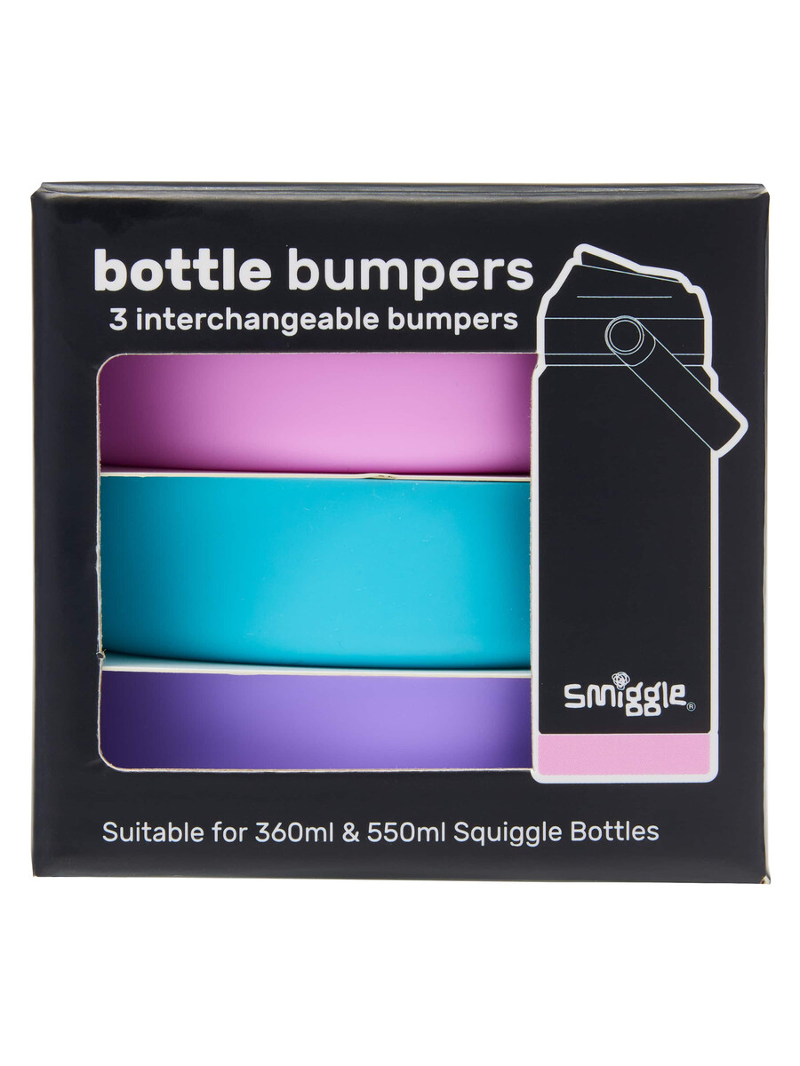 small squiggle bottle bumpers x3