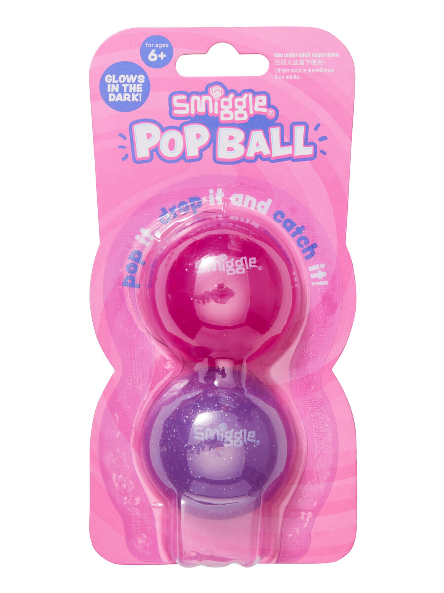 glow in the dark pop ball x2