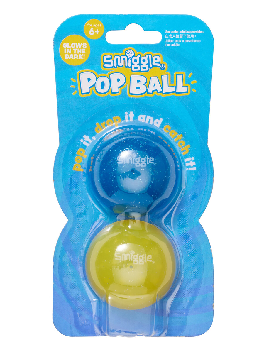 glow in the dark pop ball x2