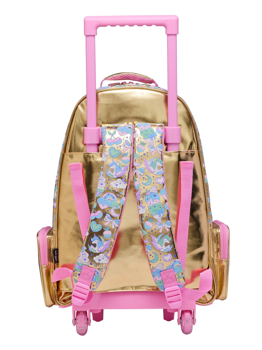 radiant trolley backpack with light up wheels