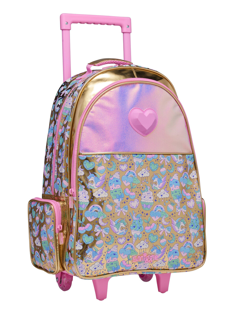 radiant trolley backpack with light up wheels