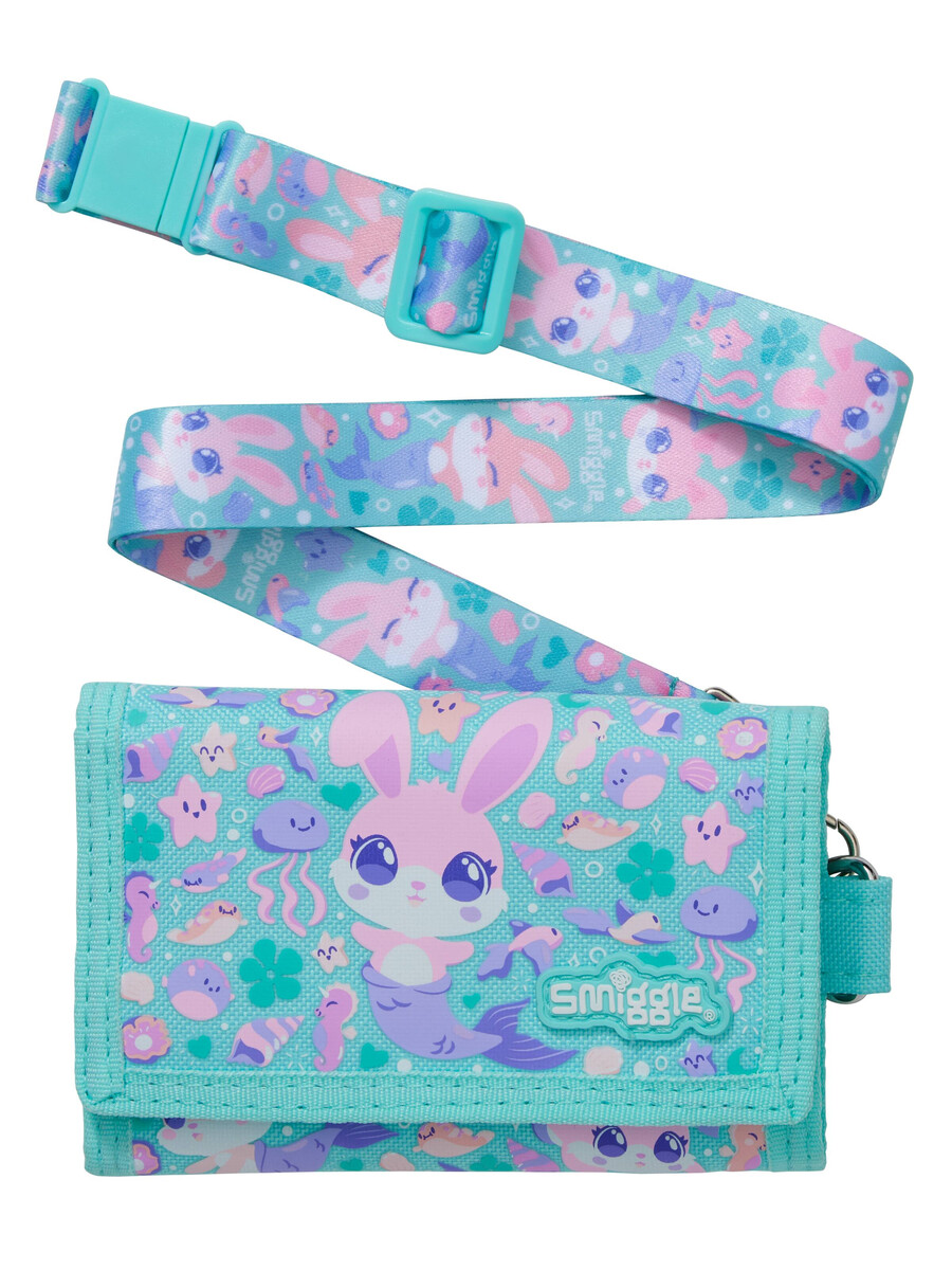 curious wallet with lanyard
