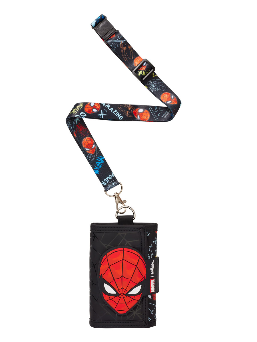 spider-man lanyard wallet